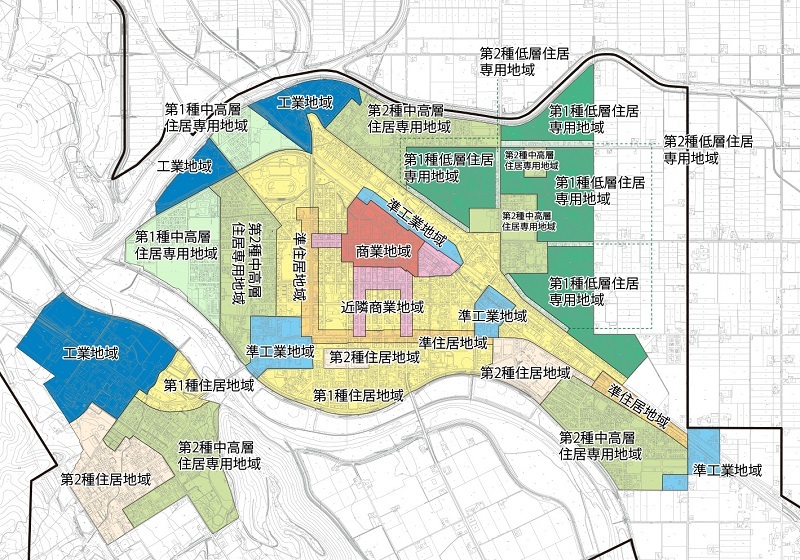 令和元年7月31日から現在の⽤途地域画像