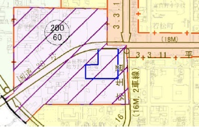 都市計画市場地図