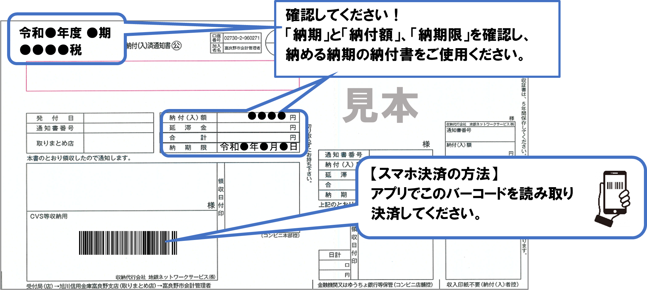 納付書見本