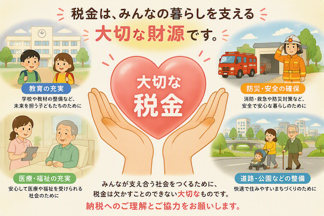 大切な税金のイラスト